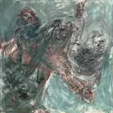 Martin Disler, Fremde und Schatten No. 5, 1991, Öl und Acryl auf Leinwand
