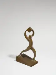 William Wauer, Der Steinstoßer, 1920, Bronze mit gelbbrauner Patina