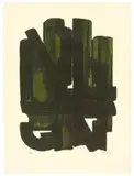 Pierre Soulages, Eau-Forte VIII, 1957, Farbaquatinta und -radierung auf Rives-Velin