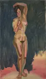 Marthe Donas, Etude, 1917, Öl auf Leinwand