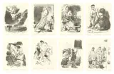 Neo Rauch, Der Mittler, 2006, 8 Lithografien, jeweils auf Velin