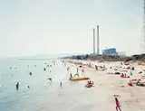 Massimo Vitali, Untitled (Beach with Oil Stacks)