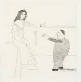 David Hockney, Pleading for Child, 1969, Lithograph