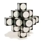 Kroa Sculpture by Victor Vasarely, 1968, Metal with black lithograph, sold Mar 2011