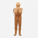 Carlos Estévez, Le Explicacion del Hombre, 1995, wood, twine, with mixed media on paper