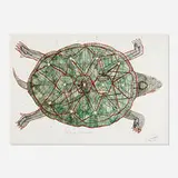 Carlos Estévez, El Tiempo de los Humanos, 1995, watercolor, gouache and crayon on paper