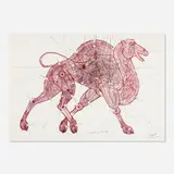Carlos Estévez, Cruzar en el Desierto, 1995, watercolor, gouache and crayon on paper