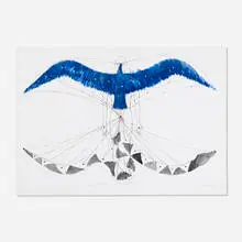 Carlos Estévez, Las Antipodas de Espiritu, 1994, gouache and crayon on paper
