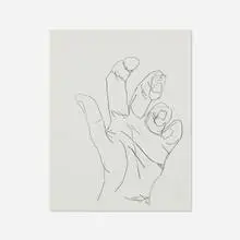 Left Hand by Jack Pierson, 2006, pencil on paper, sold Dec 2020