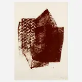 Michael Heizer, Untitled, 1978, pencil and brown latex on paper
