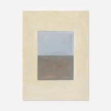 Pierre Haubensak, Triune, 1975, oil on paper