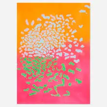 Mark di Suvero, Untitled, c. 1980, gouache and phosphoroescent paint on paper