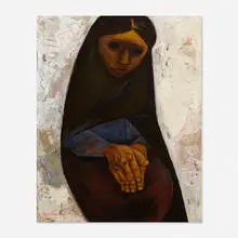 Eduardo Kingman, Female Figure, 1962, oil on canvas