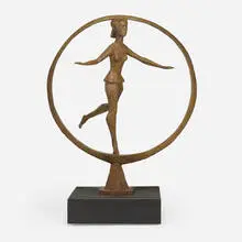 Acrobat by Chaim Gross, bronze, sold Nov 2020