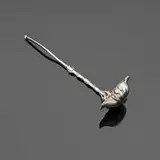 J.C. Moore for Tiffany & Co., Rare and Early punch ladle with applied entwined anchors