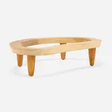 Ottoman frame by Isamu Noguchi, birch, offered May 2025