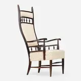 Maxwell Royal Chair Co., Armchair, c. 1955, mahogany, upholstery