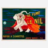 Leonetto Cappiello, Je ne fume que le nil (Papier a cigarettes) poster