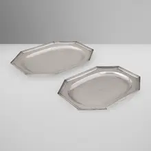 Bulgari, Nesting octagonal trays, set of two