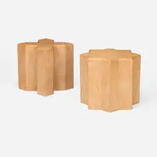 Occasional tables, set of two by Vivai Del Sud, c. 1975, molded composite over wood, offered Oct 2024