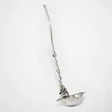 J.C. Moore for Tiffany & Co., Rare and Early punch ladle with applied entwined anchors