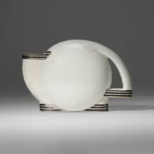 Paul Schreckengost, Teapot, 1938, glazed and painted stoneware