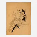 Jules Chéret, Quinquina Dubonnet, c. 1895, lithograph on paper laid to linen
