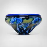 Daniel Lotton, Large centerpiece bowl with spotted anthurium
