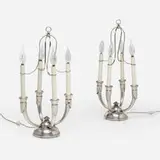 Christofle, Gallia table lamps, pair
