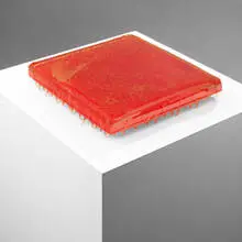 Pae White, I Didn't Hurt the Spider, resin over lacquered acrylic with spiderwebs