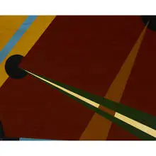 Albert Eugene Gallatin, Composition #334, oil on artist's board