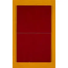 untitled by Tadaaki Kuwayama, 1962, oil on masonite with metal, sold Sep 2010