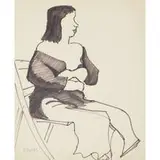 Milton Avery, untitled (chilly girl)