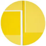 Ilya Bolotowsky, Yellow Tondo, 1971, acrylic on canvas