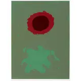Chrome Green by Adolph Gottlieb, 1972, screenprint on paper, sold Sep 2010