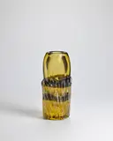 Ermanno Nason, Vase, for Vetreria Gino Cenedese, solid amber glass with applied decoration