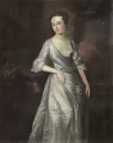Philippe Mercier, Portrait of a lady, three-quarter-length, in a white dress, oil on canvas