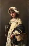 The young student by Continental School, oil on canvas, offered Apr 2023