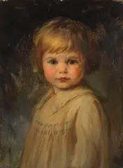Charles Buchel, Portrait of Philip, the artist's son, oil on board