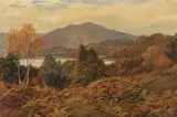 Robert Robin Fenson, A loch in autumn, oil on canvas