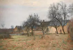 Ceneri, Le verger, oil on canvas