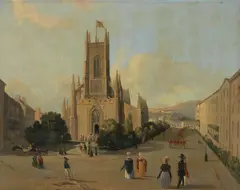 Thomas Shotter Boys, On the way to church, oil on canvas