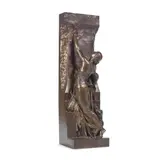 Henri Chapu, patinated bronze figure of 'La Jeunesse', patinated bronze