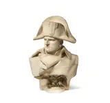 Renzo Colombo, carved marble and gilt bronze portrait bust of Napoleon, marble and gilt bronze