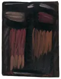 Meditation by Alexej von Jawlensky, 1935, Öl auf leinenstrukturiertem Papier, auf Seidenpassepartout aufgezogen, sold May 2011
