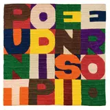 Punto di Pensiero by Alighiero Boetti, Um 1988, Farbige Stickerei auf Leinwand, sold May 2011
