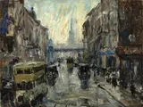Otto Eduard Pippel, Königstraße am Bahnhof Alexanderplatz, Berlin