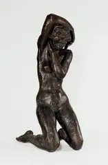 Sturm by Fritz Klimsch, 1932, Bronze mit schwarzbrauner Patina. Höhe: 76 cm (29 ⅞ in.), sold Nov 2011