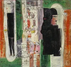 Armand Bouten, Les Amoureux, Um 1927, Öl auf Rupfen