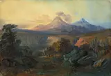 Johann Moritz Rugendas, Die Schlucht von Beltrán (Mexiko), Um 1834, Öl auf leichtem Karton
